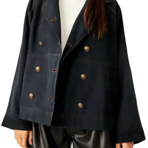 Free People - Viva Surplus Double Breasted Jacket