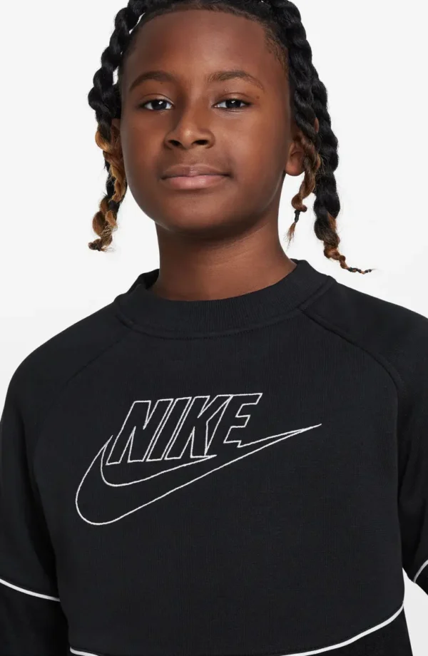 Nike - Kids' Sportswear Fleece Logo Sweatshirt (Little Kid & Big Kid) - Image 3