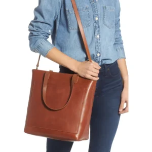 Madewell – The Zip-Top Medium Transport Leather Tote