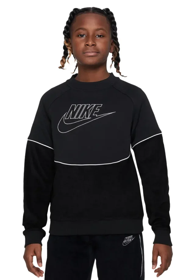 Nike - Kids' Sportswear Fleece Logo Sweatshirt (Little Kid & Big Kid)